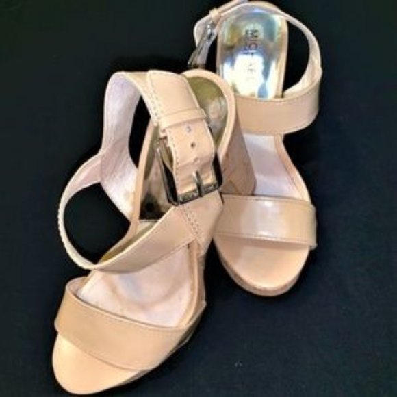 MICHAEL MICHAEL KORS Ivana Cork Heel Sandal - Picture 6 of 8